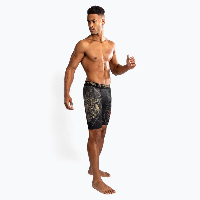 Pánské šortky  Venum Santa Muerte 5.0 Men’S Vale Tudo Shorts deep black/gold 2