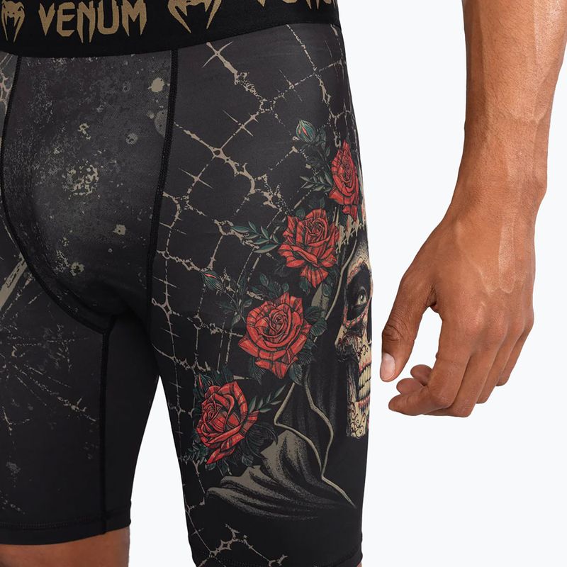 Pánské šortky  Venum Santa Muerte 5.0 Men’S Vale Tudo Shorts deep black/gold 6