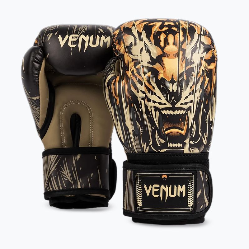 Dětské boxerské rukavice Venum Tiger Kids Boxing černé/neonově oranžové