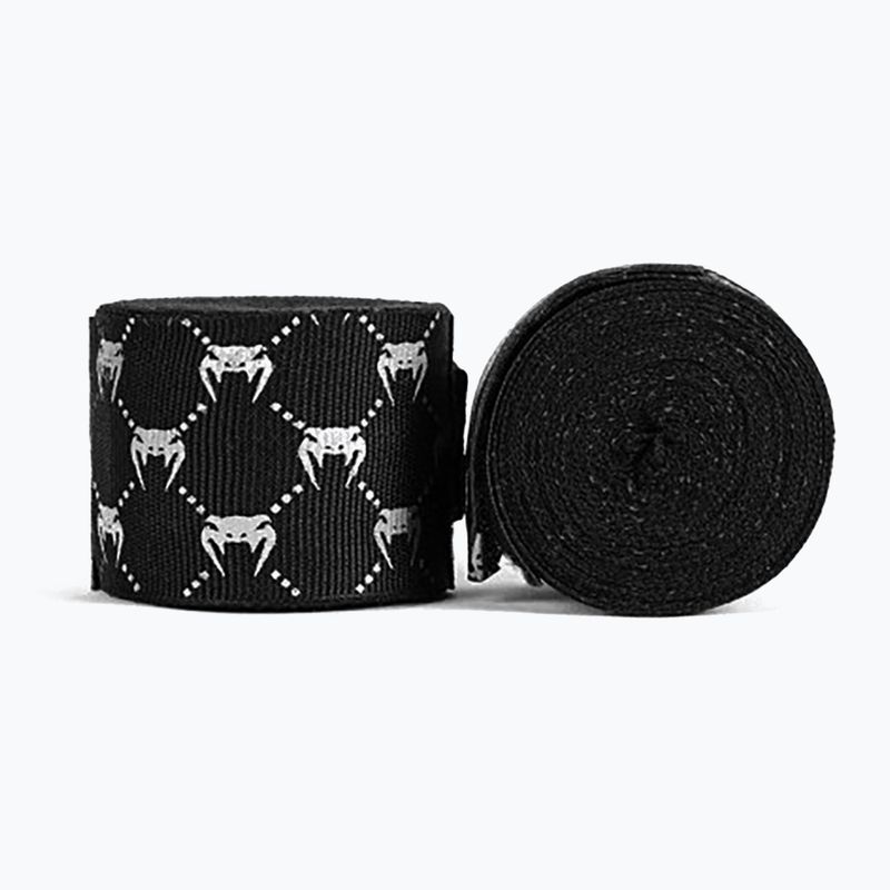 Boxerské bandáže Venum Hand Wraps černá/bílá 2