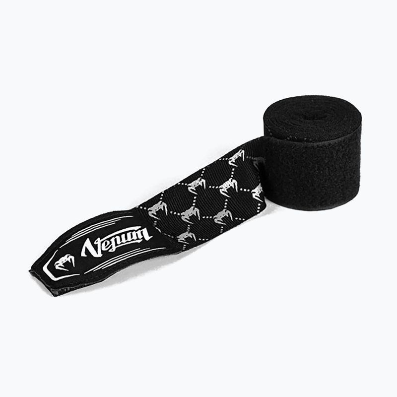 Boxerské bandáže Venum Hand Wraps černá/bílá 3