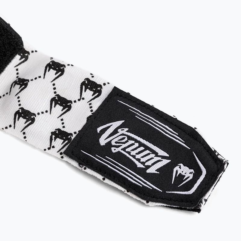 Boxerské bandáže Venum Hand Wraps 250 cm white/black 3