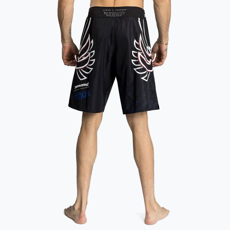 Pánské šortky  Venum X Tekken 8 - Jin Kazama Fight Shorts blue/black/white 3