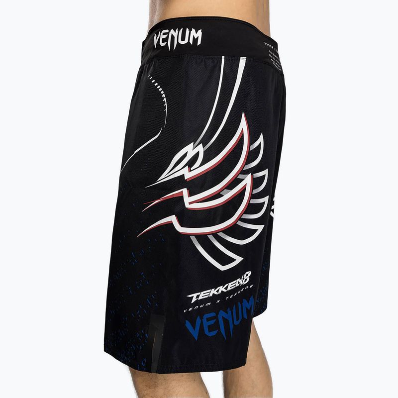 Pánské šortky  Venum X Tekken 8 - Jin Kazama Fight Shorts blue/black/white 5