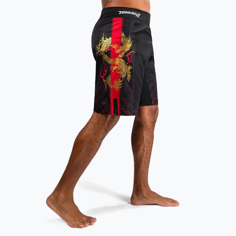 Pánské šortky Venum X Tekken 8 - Marshall Law Fight Shorts black/red/gold 4