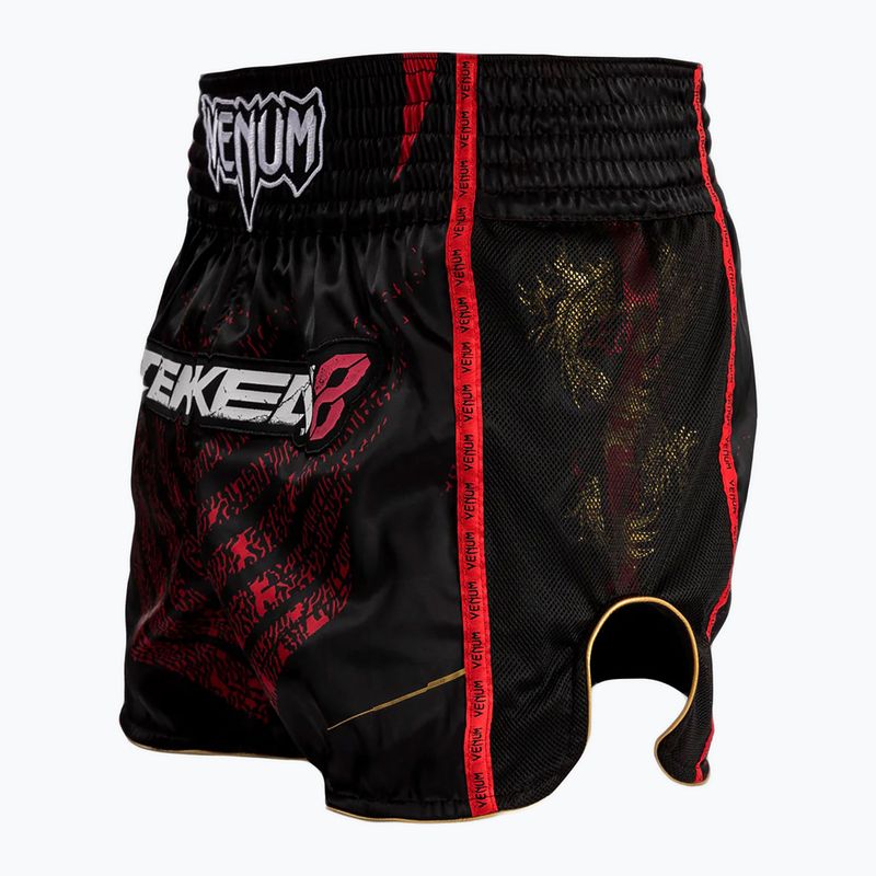 Pánské šortky  Venum X Tekken 8 - Marshall Law Muay Thai Shorts black/red/gold 4