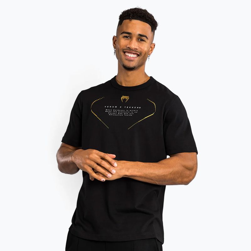 Pánské tričko Venum X Tekken 8 - Marshall Law T-Shirt black/red/gold 3