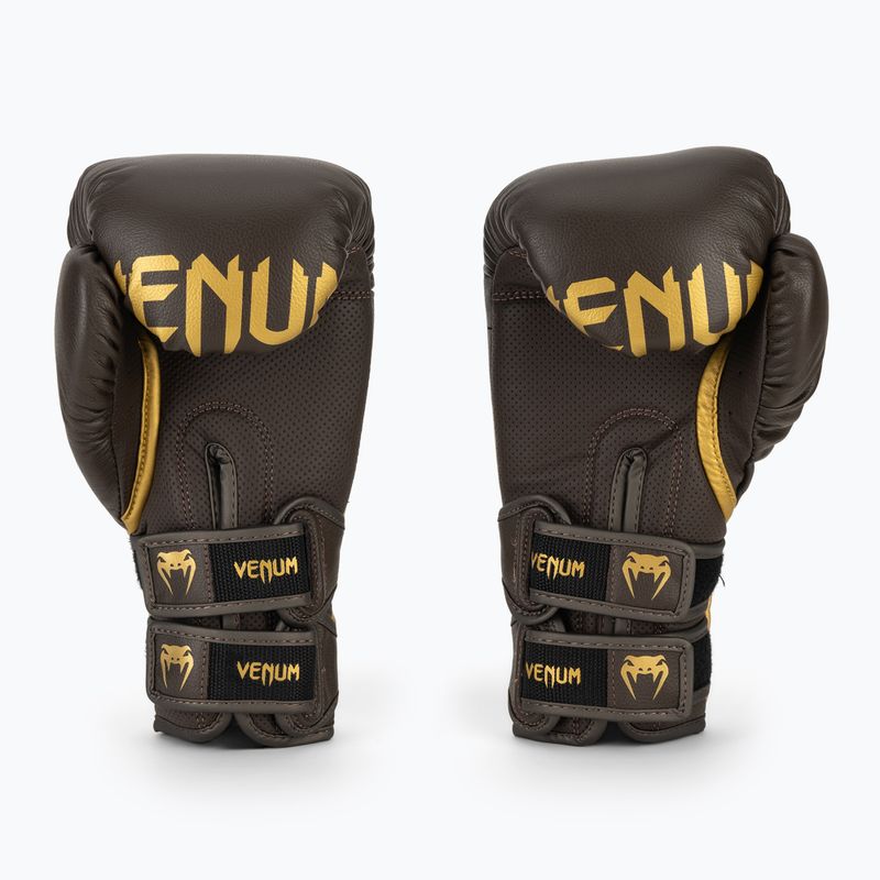 Boxerské rukavice Venum Reverso Boxing chocolate/gold 3