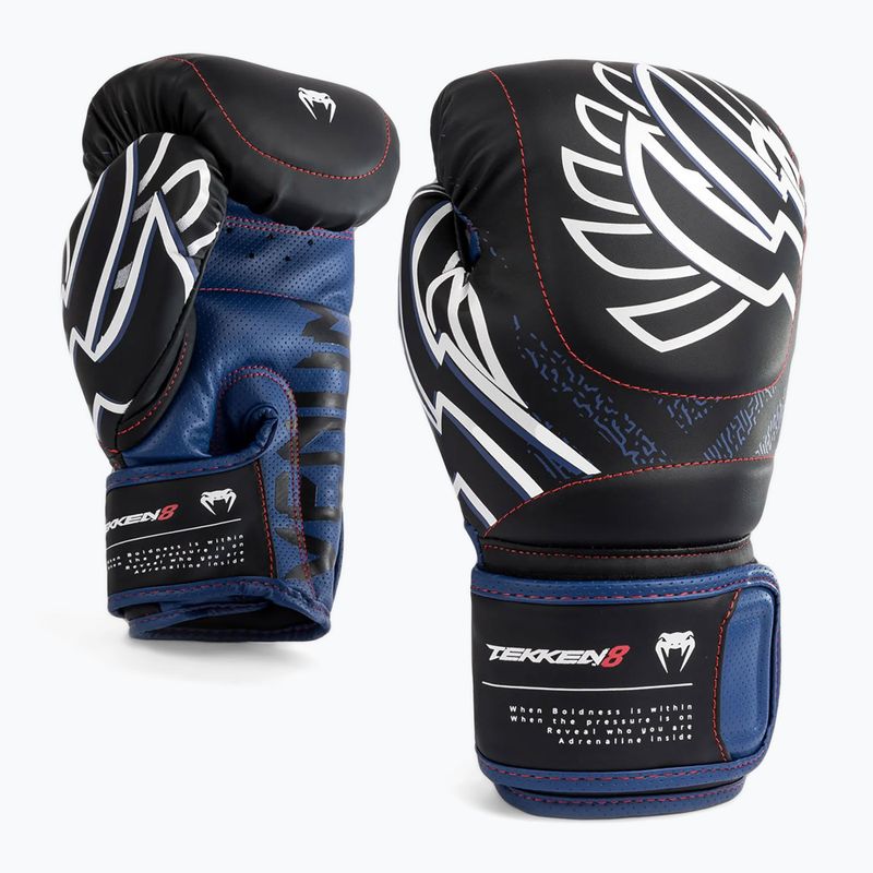 Boxerské rukavice Venum X Tekken 8 - Jin  Boxing Gloves blue/black/white 2