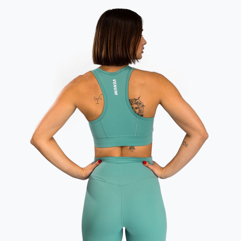 Tréninková podprsenka Venum Essential Medium Impact Sport aqua green 3