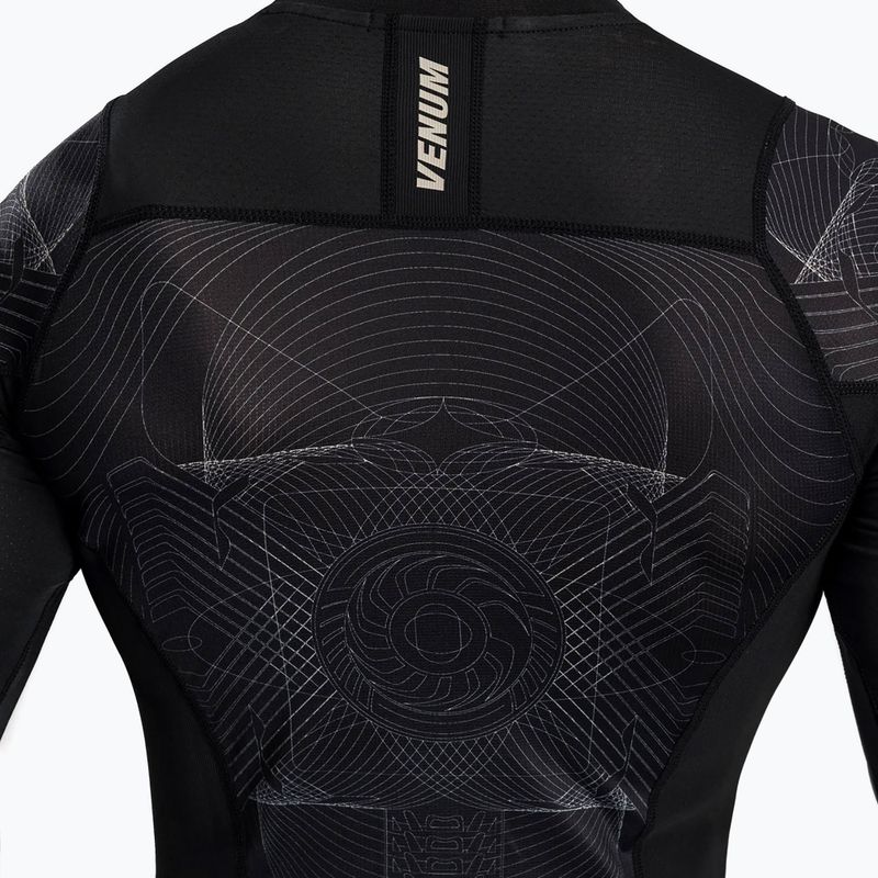 Pánské tričko longsleeve rashguard  Venum G-Fit Air Men'S Long Sleeve Rashguard deep black/desert sand 7