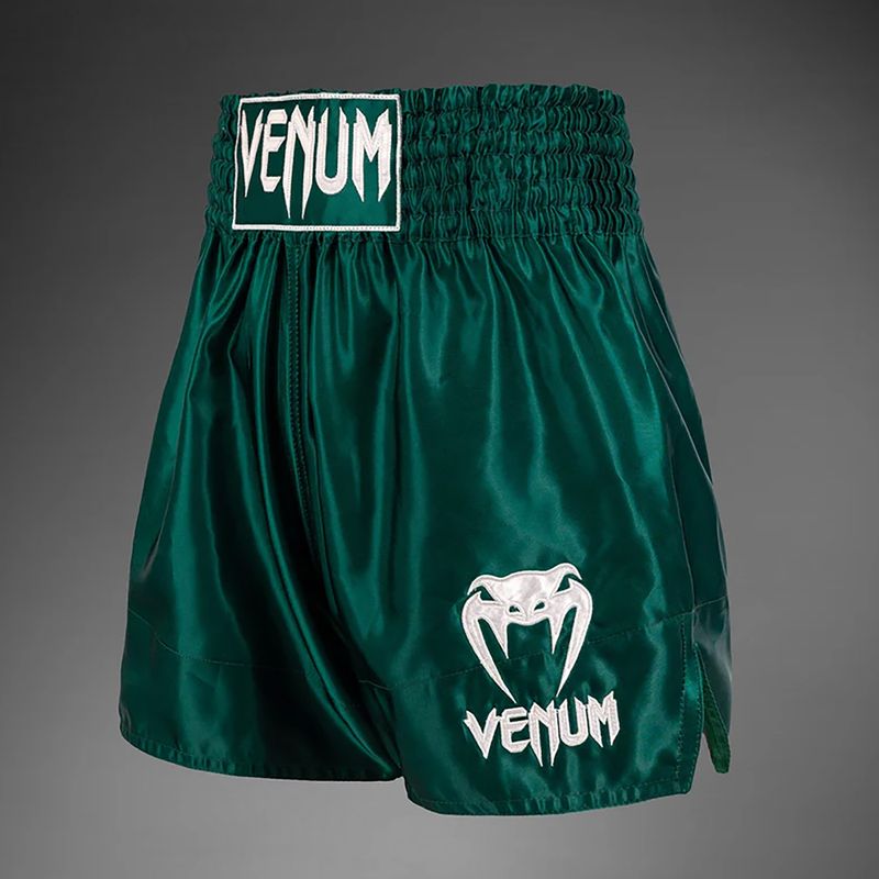 Pánské tréninkové šortky Venum Classic Muay Thai deep forest green 3