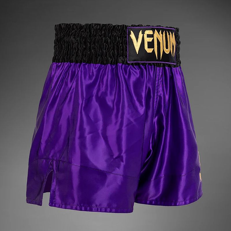 Pánské tréninkové šortky Venum Classic Muay Thai tmavě fialové 4