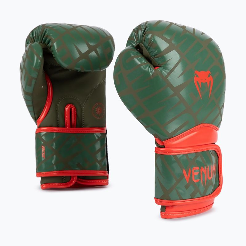 Dětské boxerské rukavice Venum Contender 1.5 XT Kids army green 2