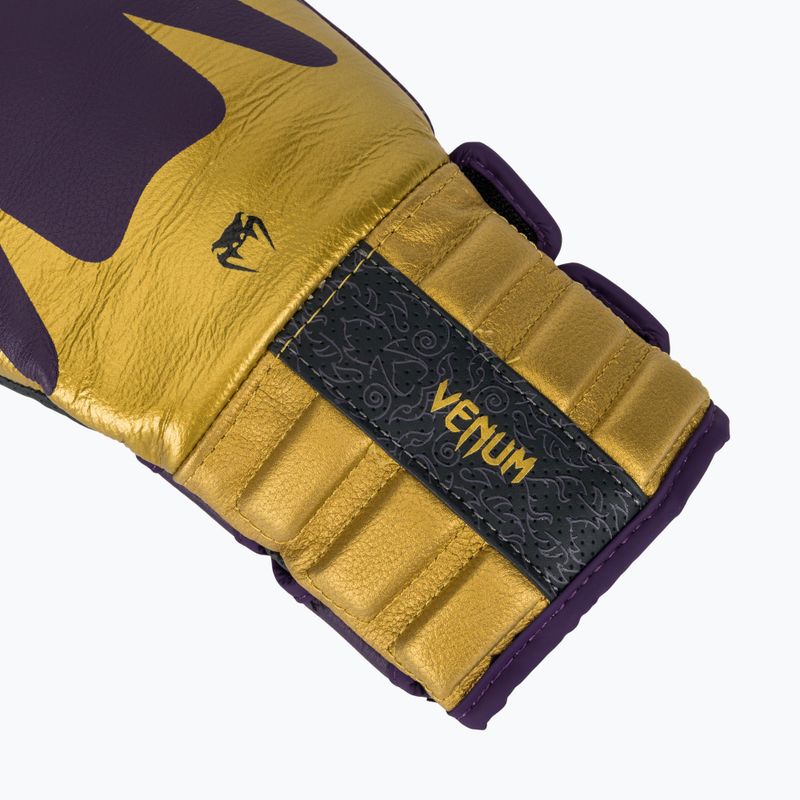 Boxerské rukavice Venum Reverso dark purple/gold 6
