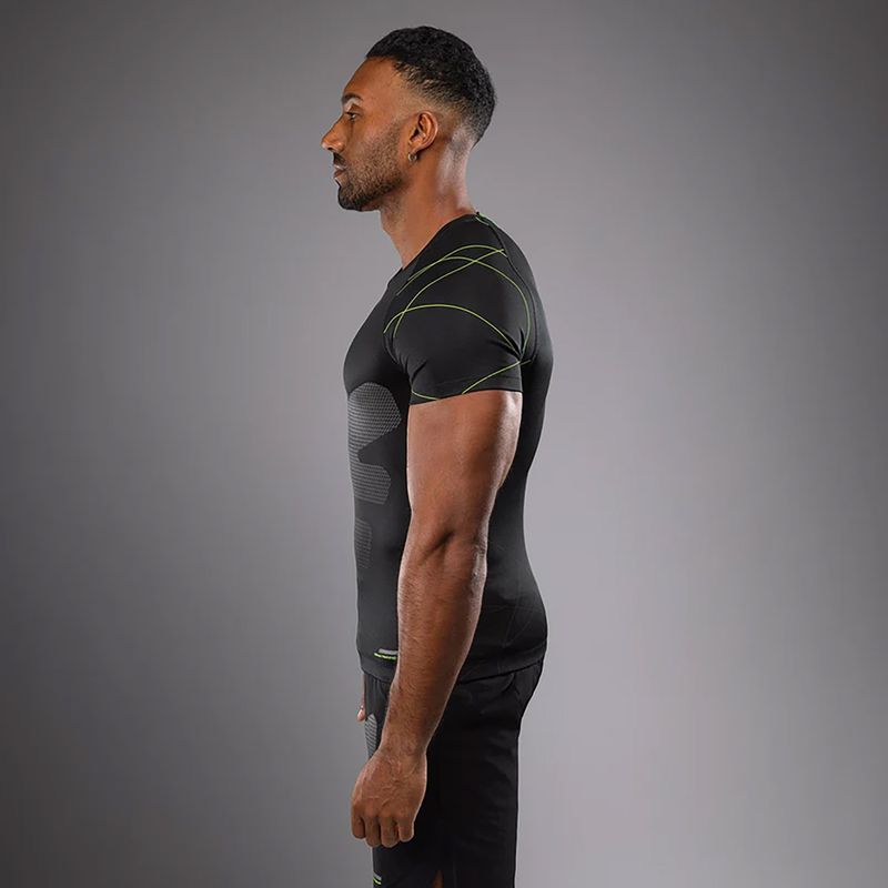 Pánské tričko Venum Training Camp 4.0 Rashguard black/neo green 4