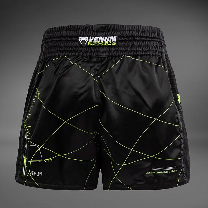 Pánské tréninkové šortky Venum Training Camp 4.0 black/neo green 2