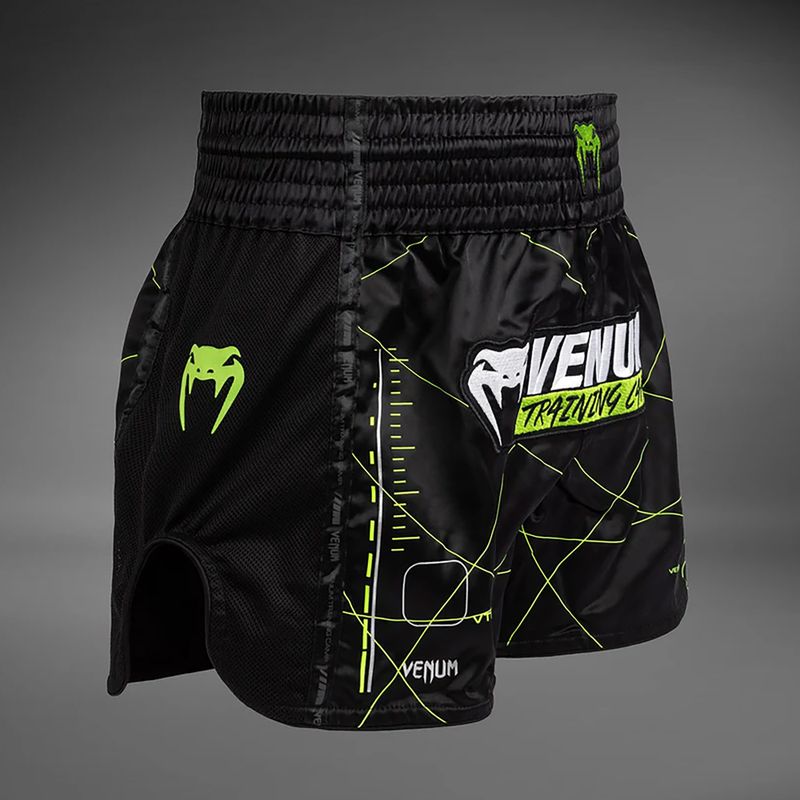 Pánské tréninkové šortky Venum Training Camp 4.0 black/neo green 4