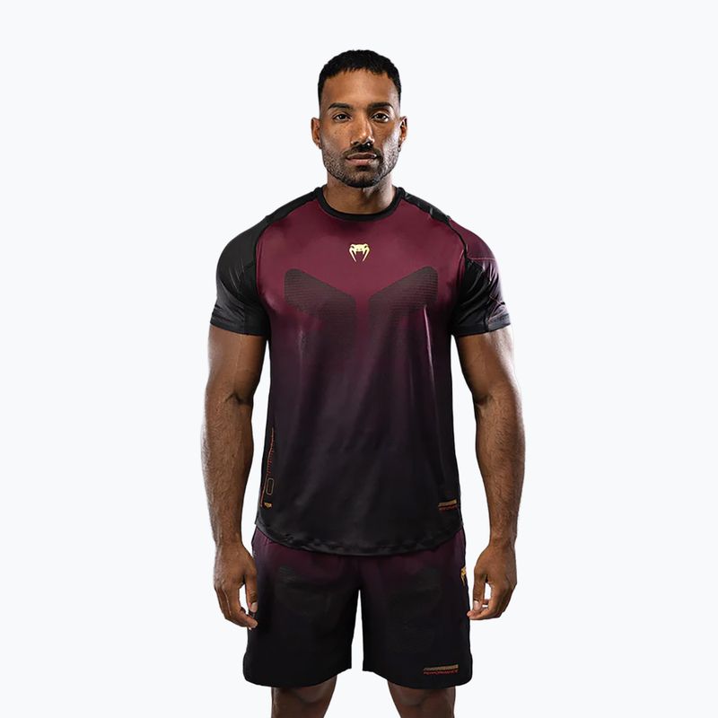 Pánské tričko Venum Tactical XT black/burgundy/gold 2