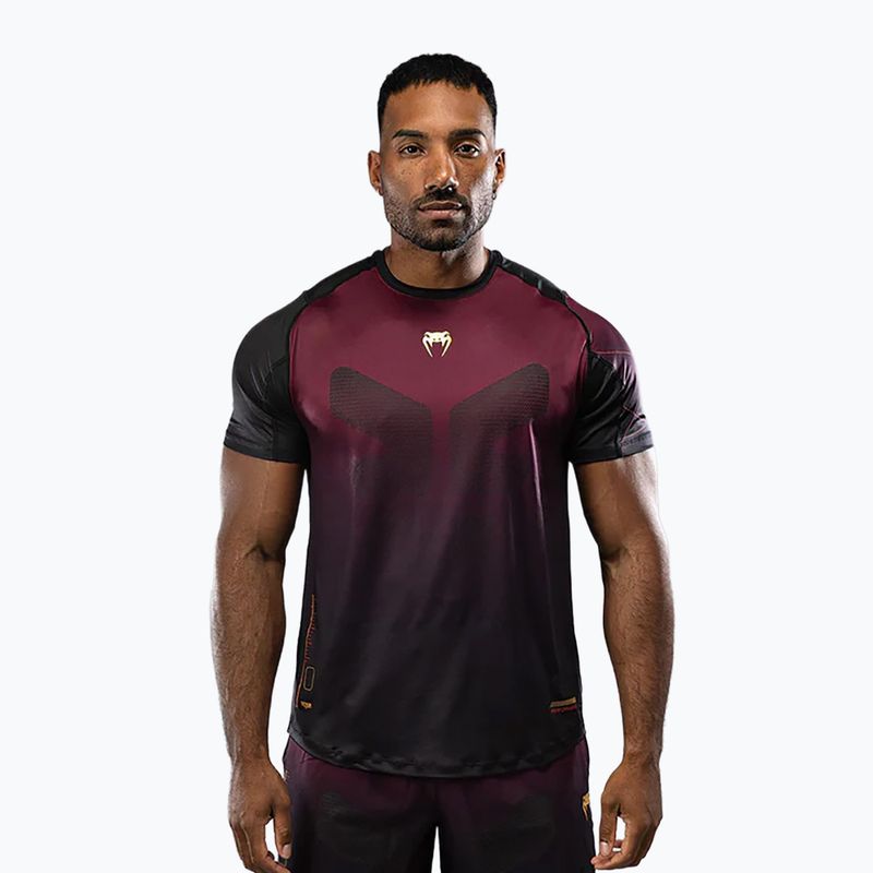 Pánské tričko Venum Tactical XT black/burgundy/gold