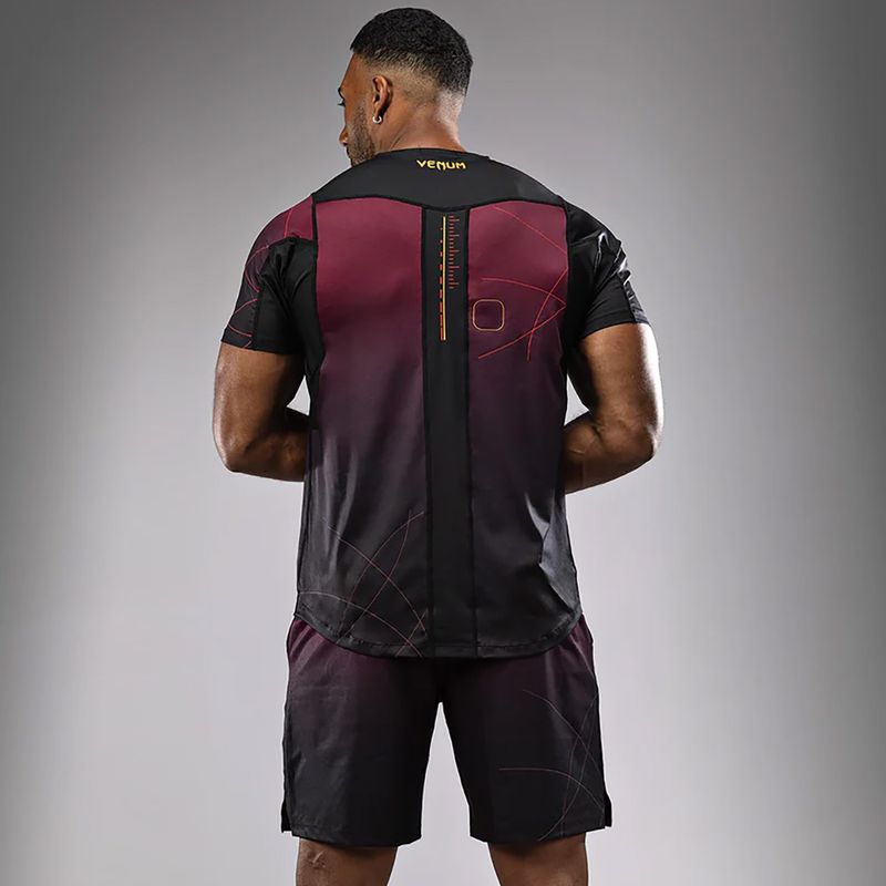Pánské tričko Venum Tactical XT black/burgundy/gold 4