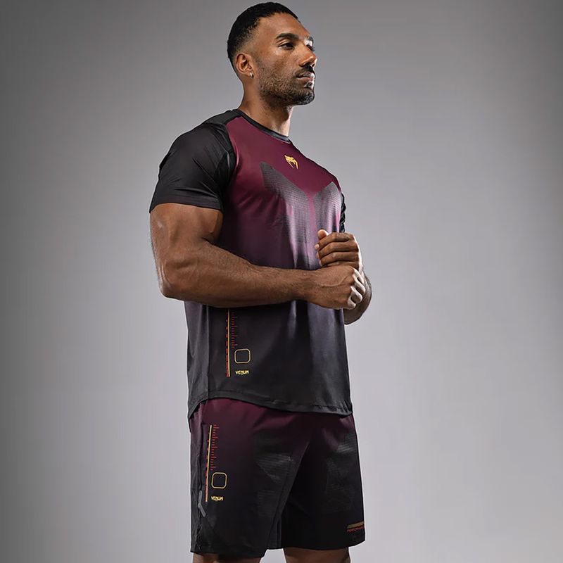 Pánské tričko Venum Tactical XT black/burgundy/gold 5