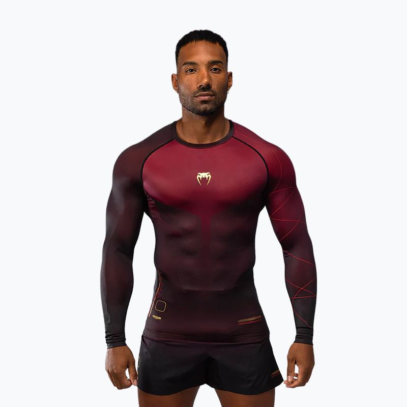 Pánské tréninkové chrániče Venum Tactical XT Rashguards black/burgundy/gold