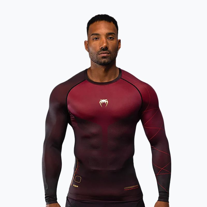 Pánské tréninkové chrániče Venum Tactical XT Rashguards black/burgundy/gold