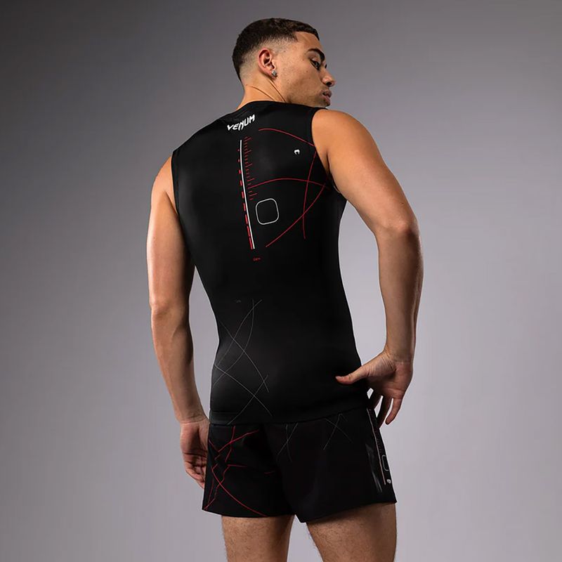 Pánské tričko Venum Tactical XT 05522 Rashguards black/fire red 3