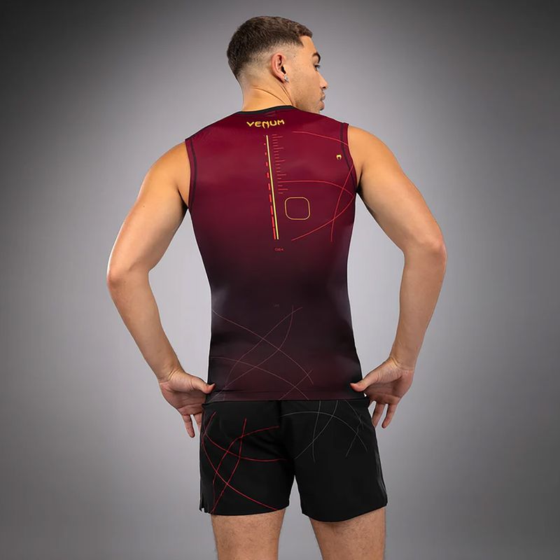 Venum Tactical XT 05522 pánské tréninkové tričko Rashguards black/burgundy/gold 2