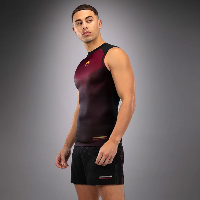 Venum Tactical XT 05522 pánské tréninkové tričko Rashguards black/burgundy/gold 3