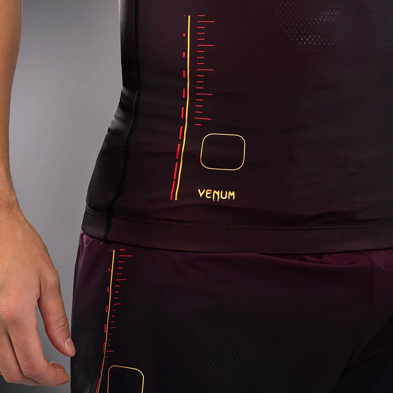 Venum Tactical XT 05522 pánské tréninkové tričko Rashguards black/burgundy/gold 4