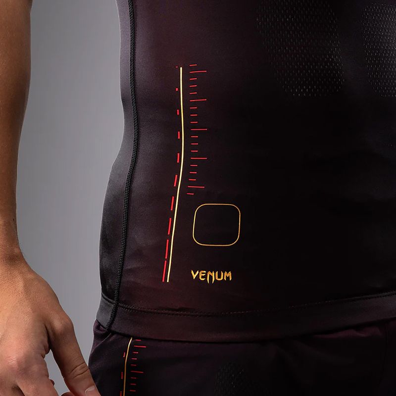 Pánské tričko Venum Tactical XT Rashguards black/burgundy/gold 6
