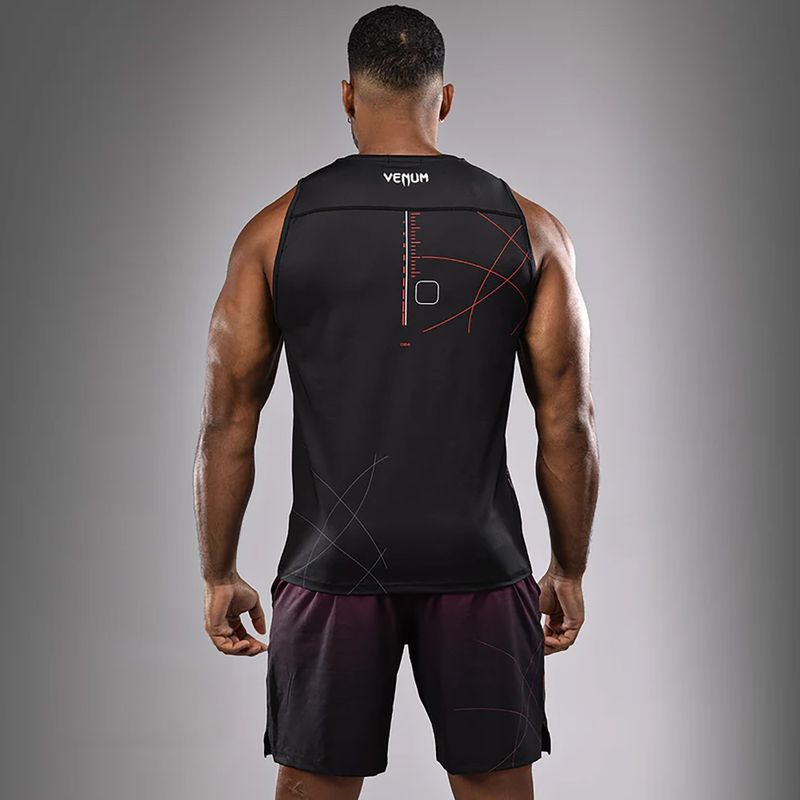 Venum Tactical XT Tank černá/žárově červená tréninková košile 3