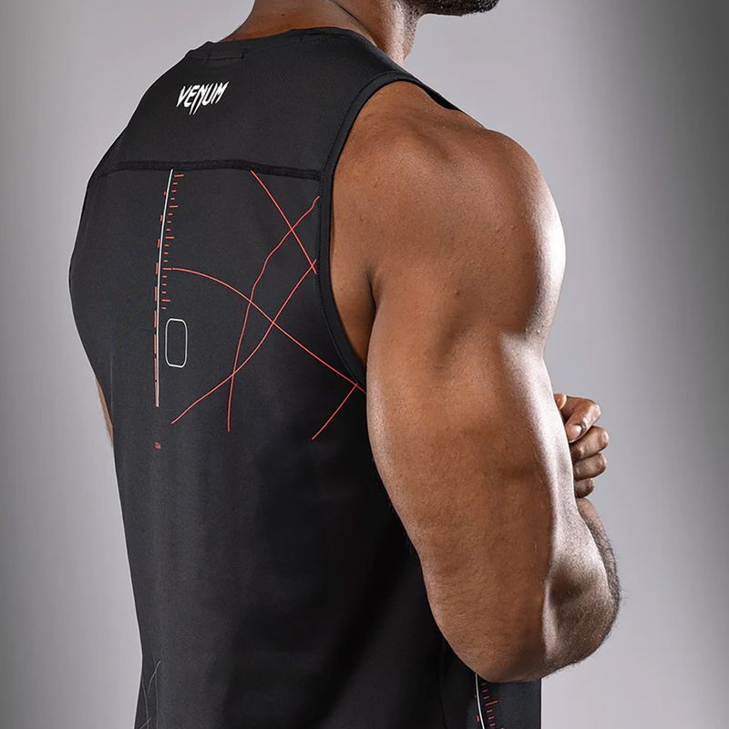 Venum Tactical XT Tank černá/žárově červená tréninková košile 7
