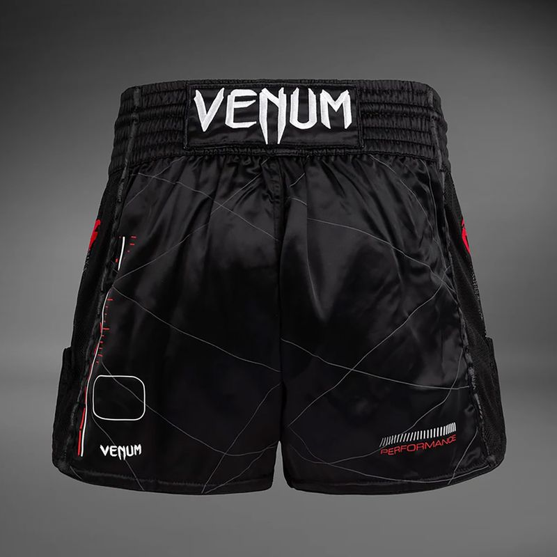Pánské tréninkové šortky Venum Tactical XT Muay Thai black/fire red 2