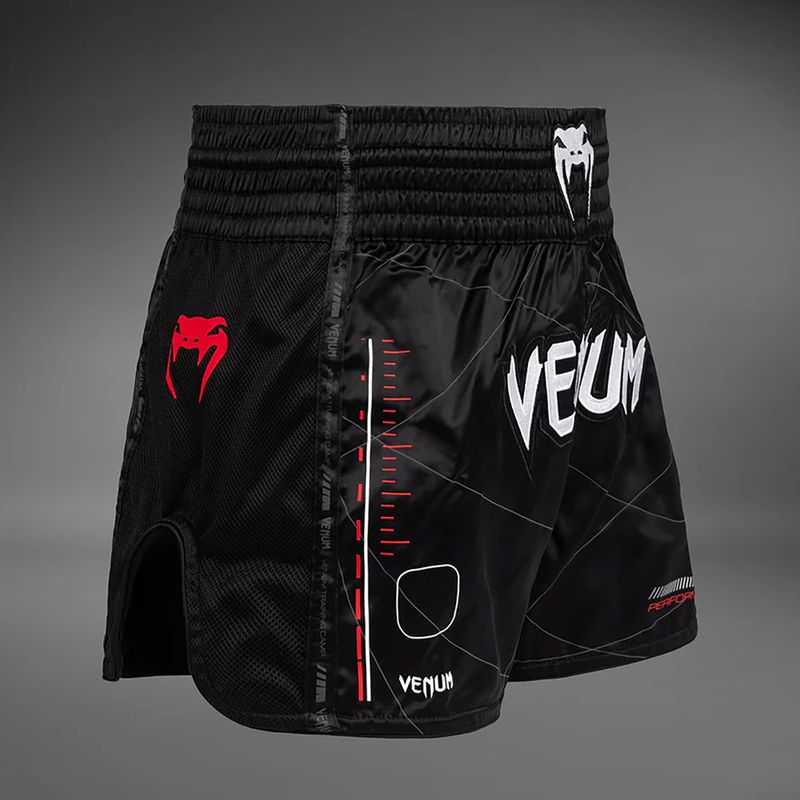 Pánské tréninkové šortky Venum Tactical XT Muay Thai black/fire red 4