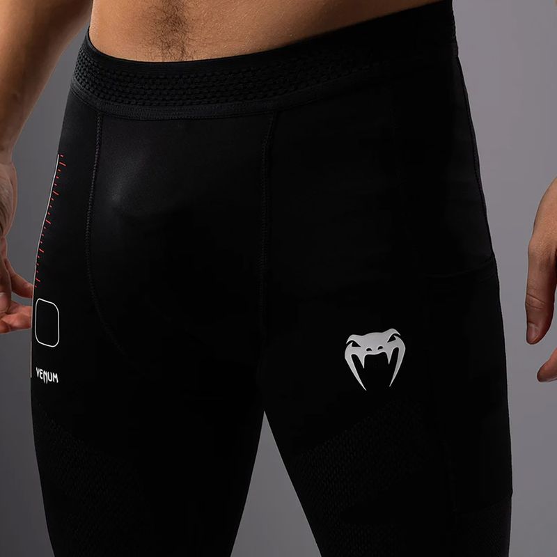 Pánské tréninkové legíny Venum Tactical XT Spats black/fire red 6