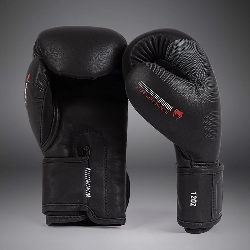 Boxerské rukavice Venum Tactical XT blacj/fire red 3