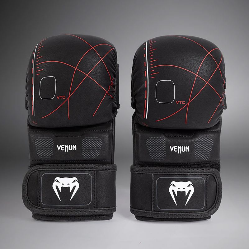 Sparingové rukkavice Venum Tactical XT black/fire red 3