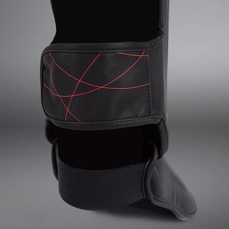 Dámské chrániče holeně a chodidla Venum Tactical XT Shinguards black/fire red 7