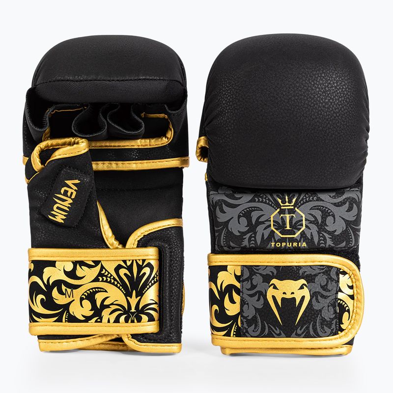 Sparingové rukavice Venum x Ilia Topuria Unmatched MMA Sparring black/gold 2