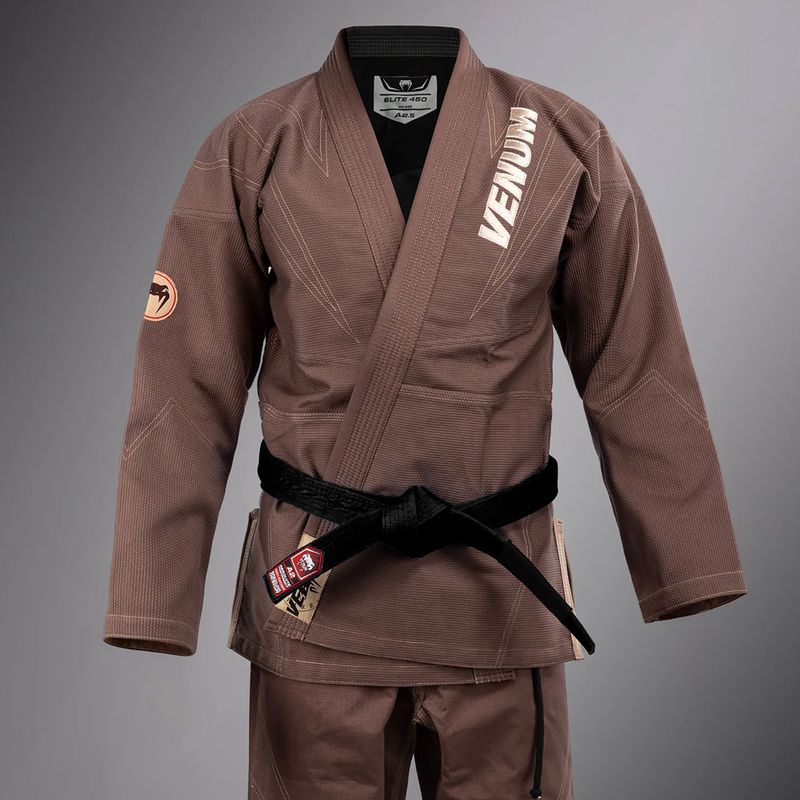 GI do brazilského jiu-jitsu Venum Elite 5.0 chocolate brown 4