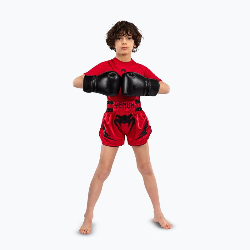 Dětské tréninkové šortky Venum Inferno Muay Thai Jr red 2