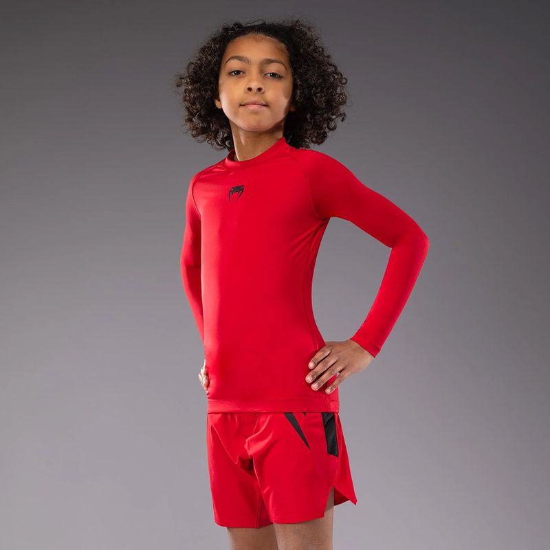 Dětské tričko Longsleeve Venum Contender Rashguards Jr cherry red 4