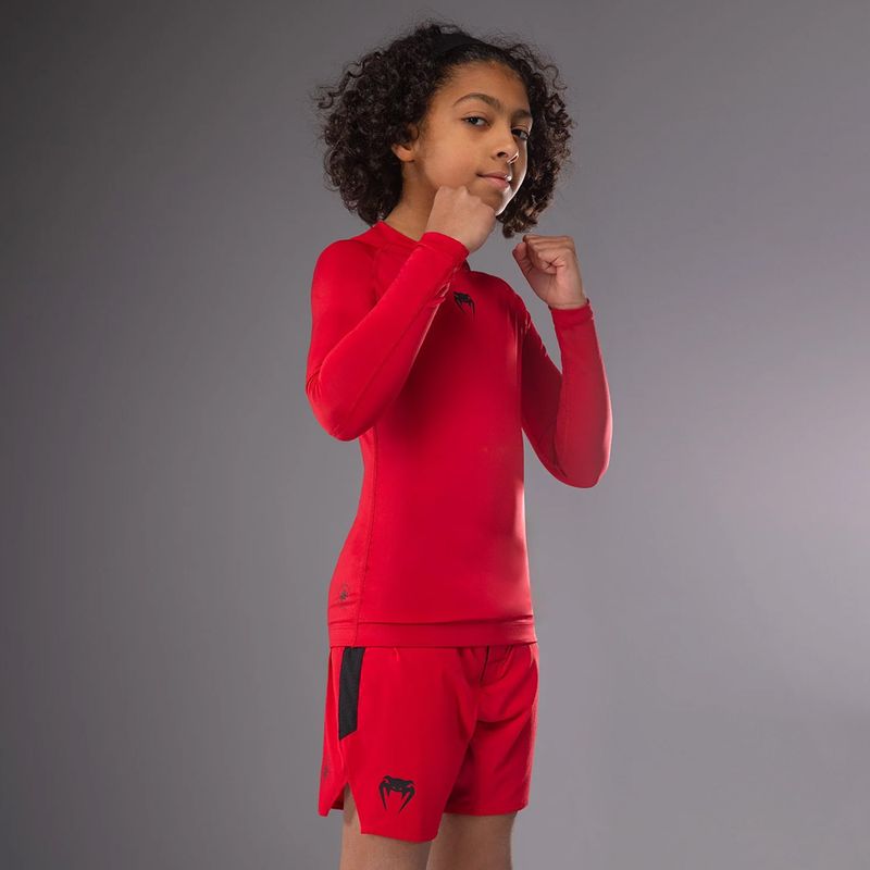 Dětské tričko Longsleeve Venum Contender Rashguards Jr cherry red 5