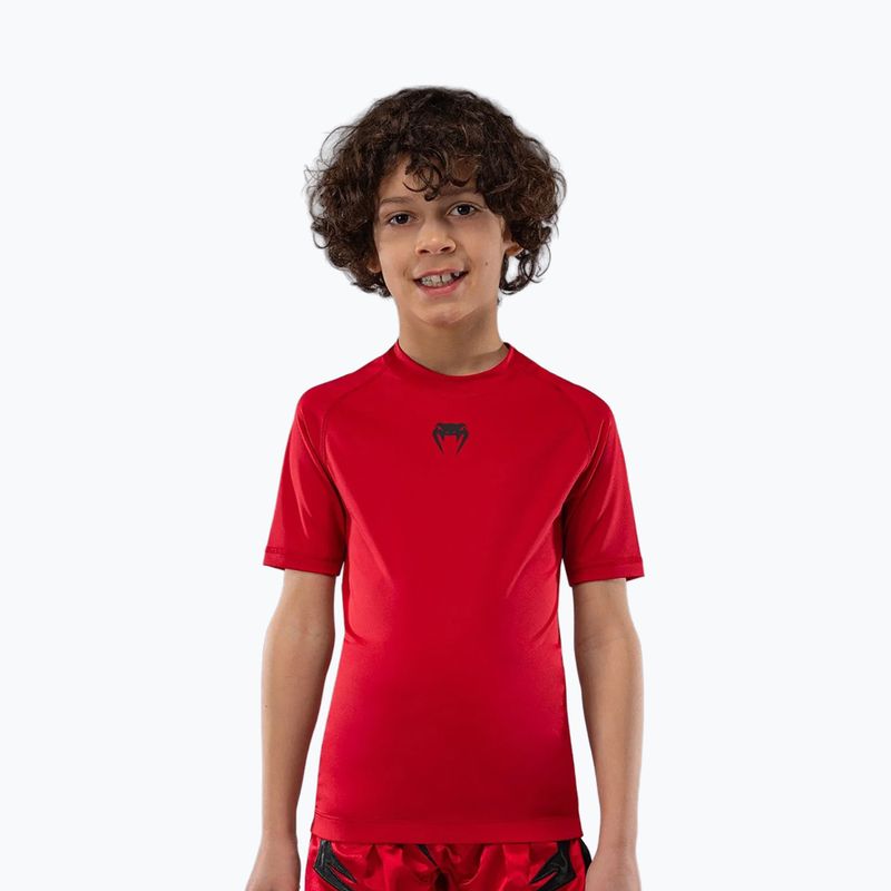 Dětské tričko Venum Contender Rashguards Jr cherry red