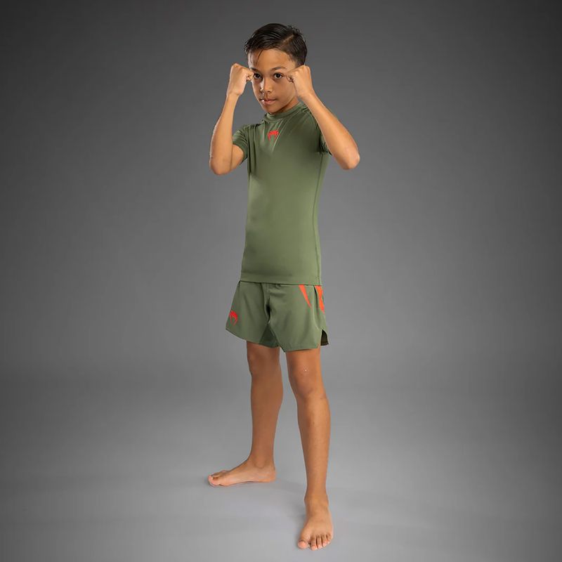 Dětské tréninkové tričko Venum Contender Rashguards Jr khaki 2