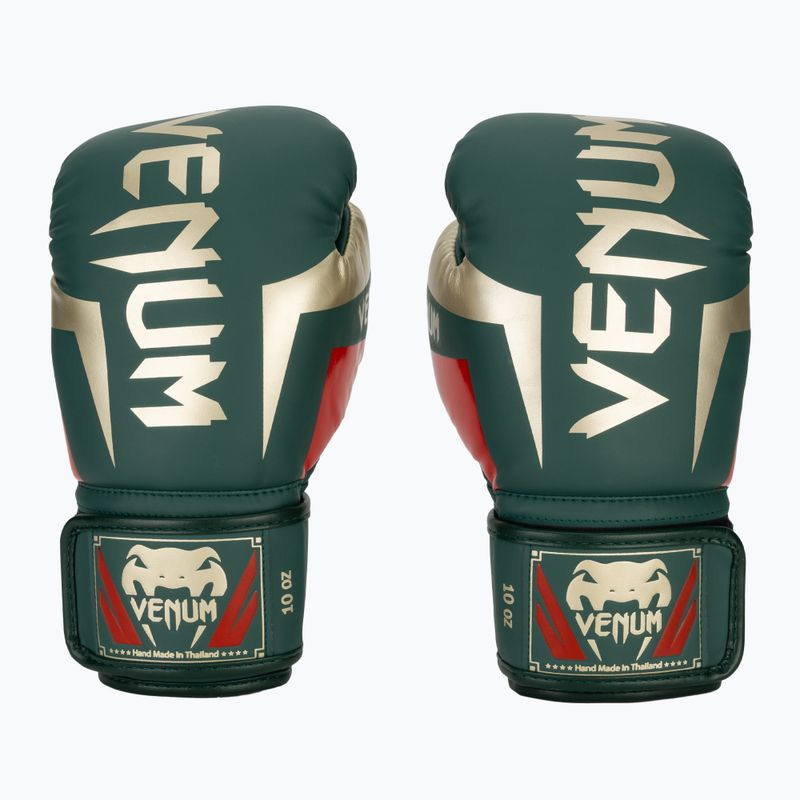 Boxerské rukavice Venum Elite green 2