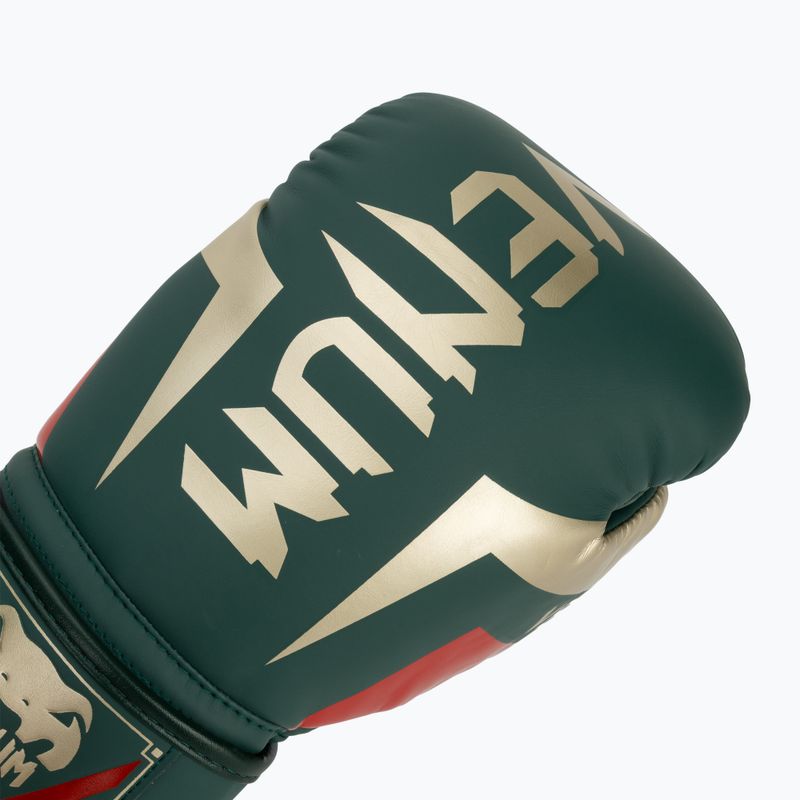 Boxerské rukavice Venum Elite green 5